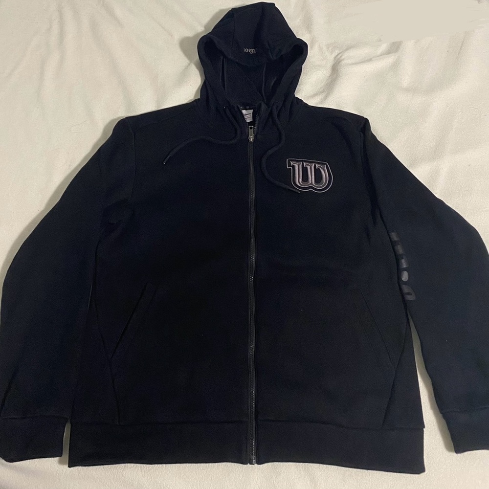 Wilson Men's Black Zip-Up Sweater